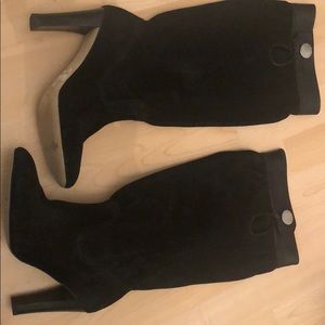 Michael Kors Black suede heel boot